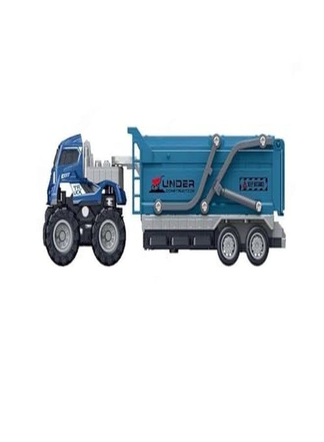 KONIGIN Game Diecast Alloy Construction Crane and Dumper Transport Truck Toy Set with Friction Powered Educational Building Toys for Boys Girls (Pack of 1) - Image 4